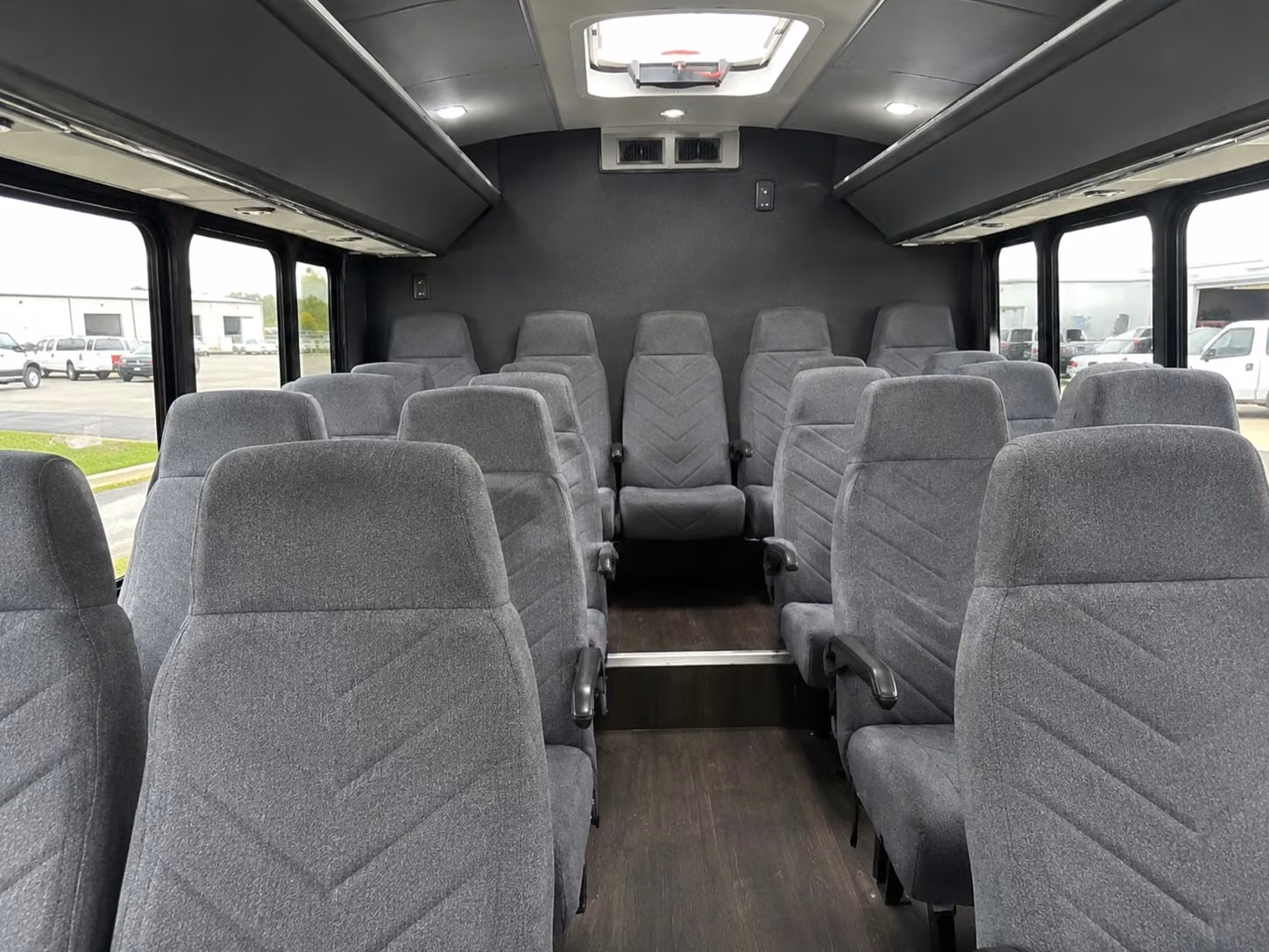 18 passenger minibus interior