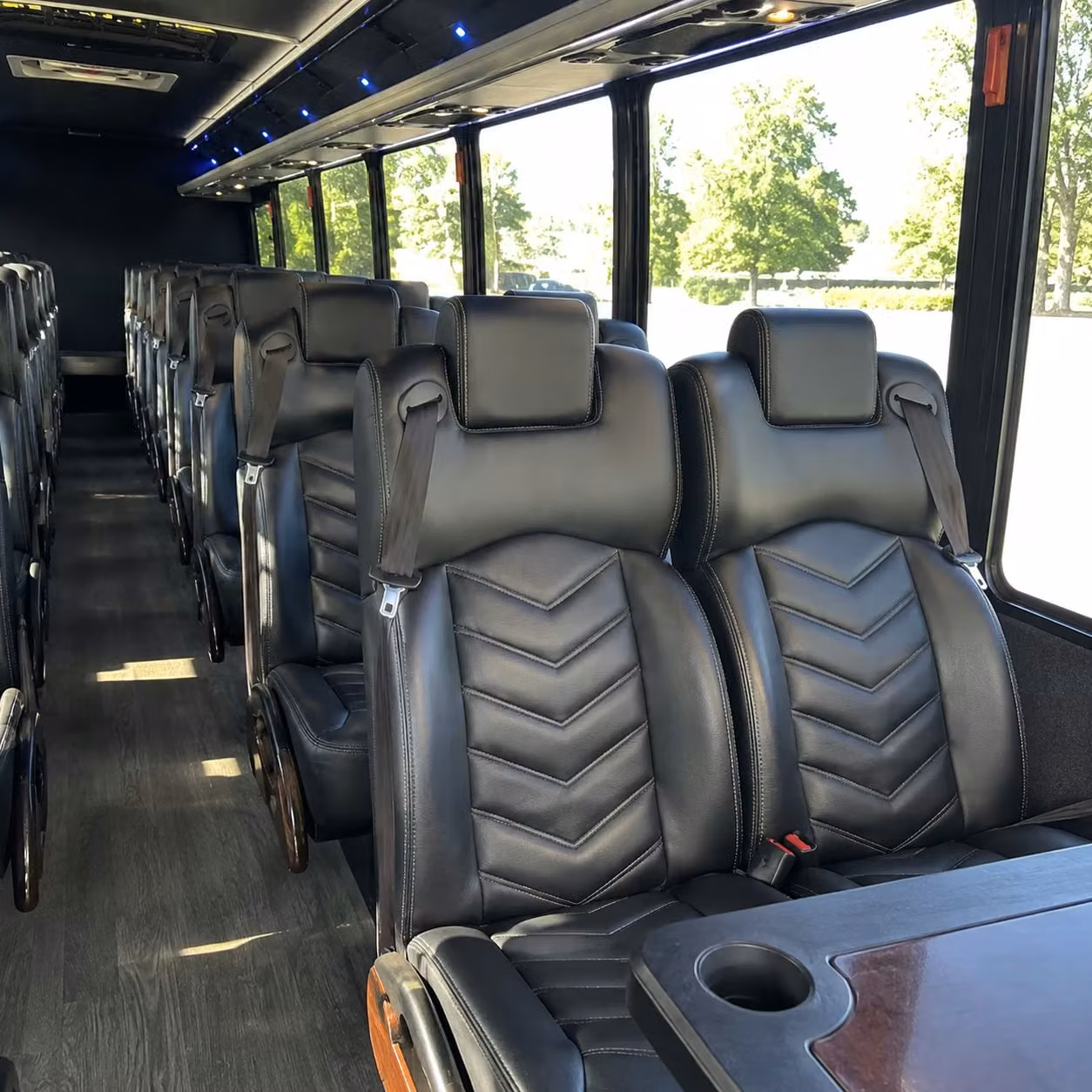 25 passenger minibus interior