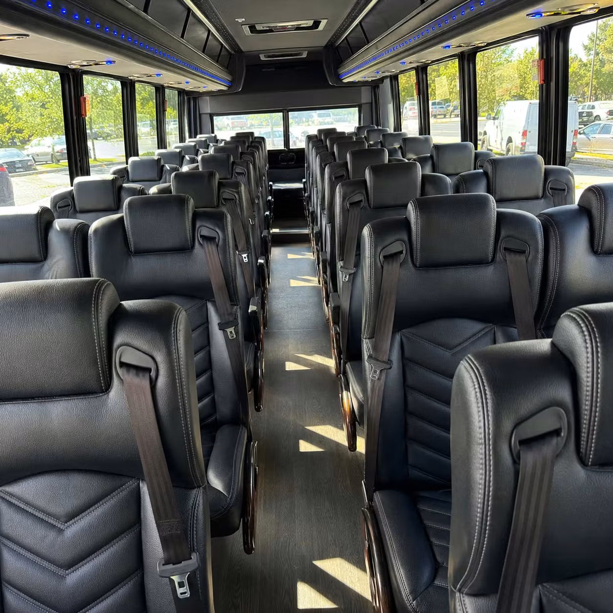 35 passenger minibus inside