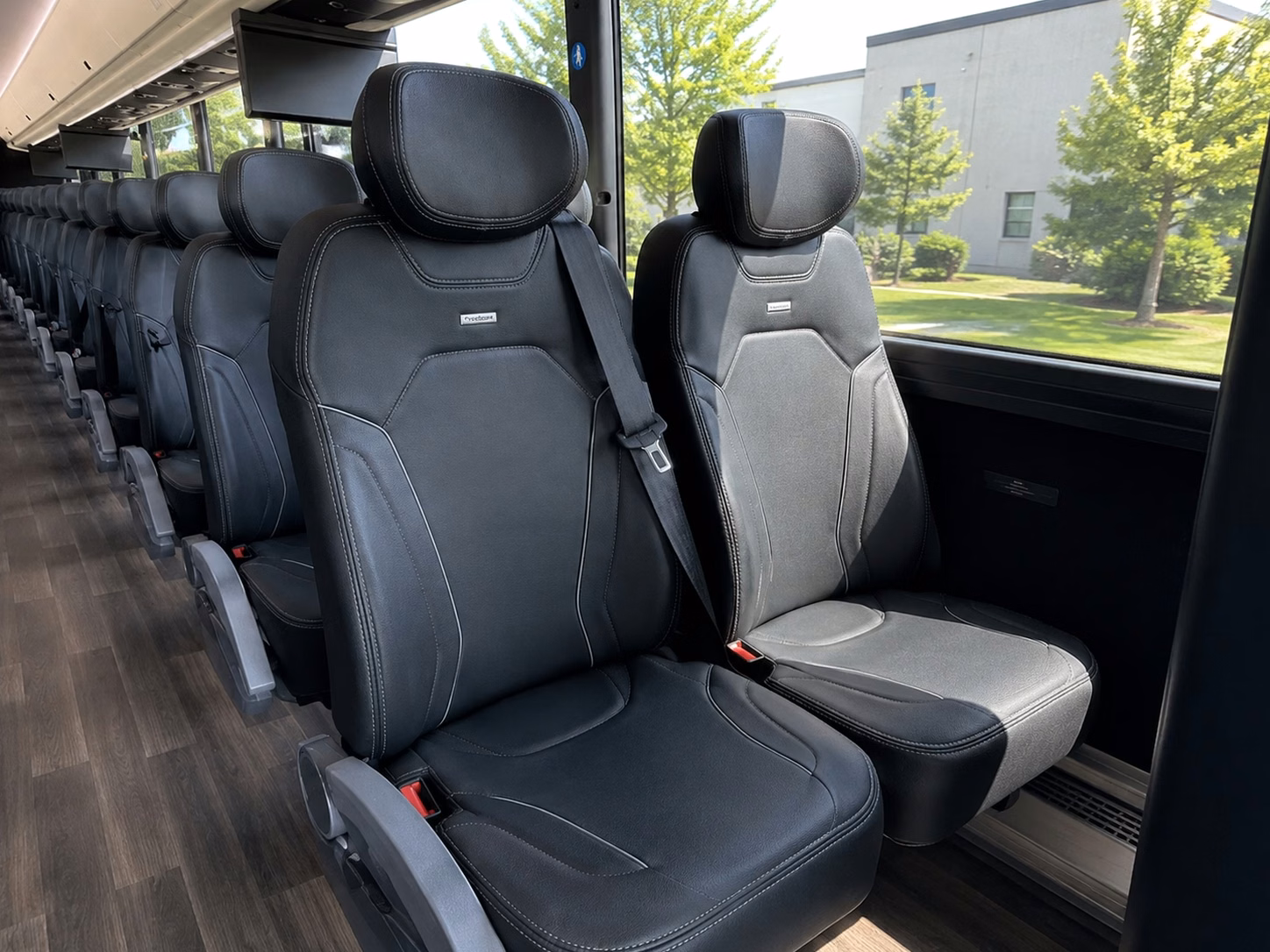 kirkland charter bus rental interior