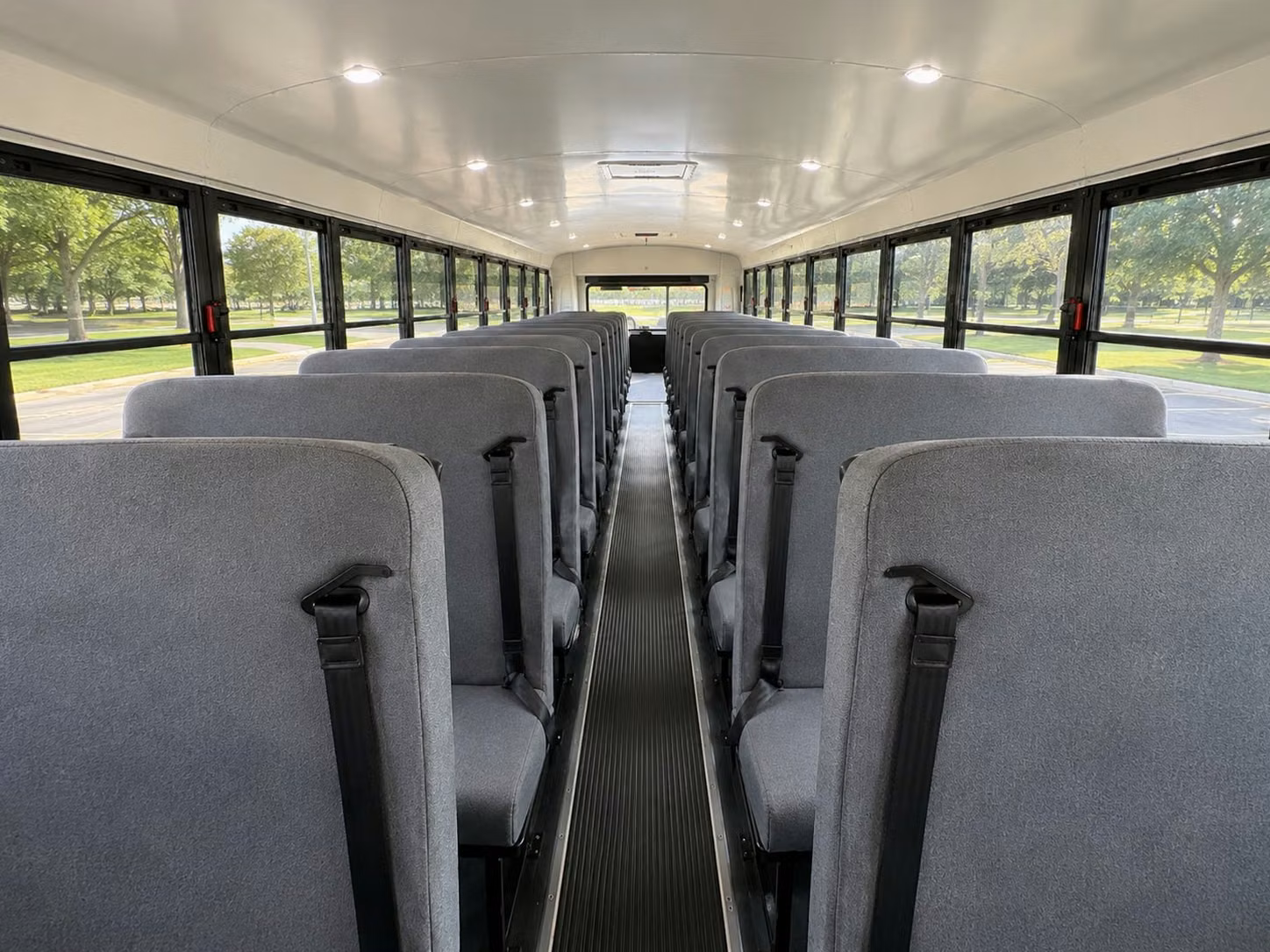 school bus inside